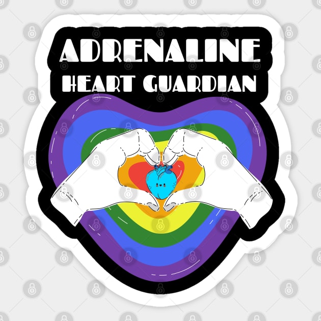 Adrenaline: The Heart Guardian. Sticker by TaansCreation 